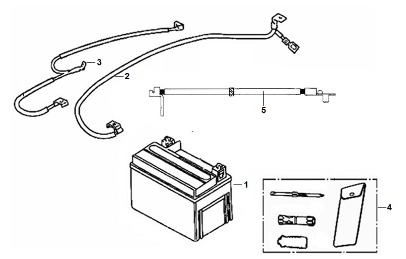 BATTERY + TOOL BOX