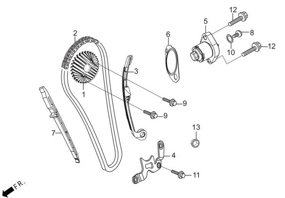 E2 - Cam Chain & Tensioner