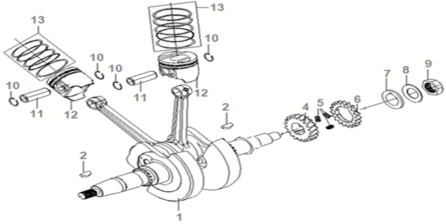 E08 - Piston & Crankshaft