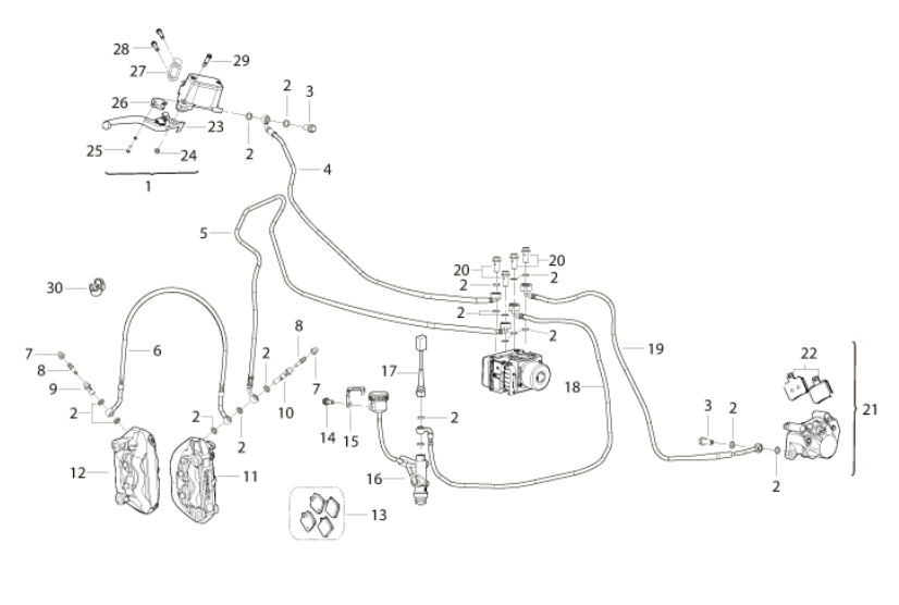 front/rear brake