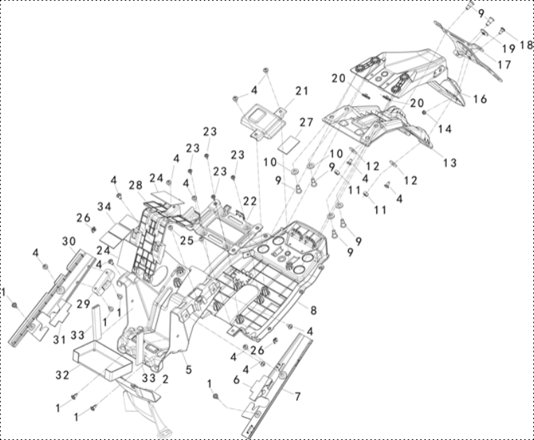 F25 - REAR FENDER