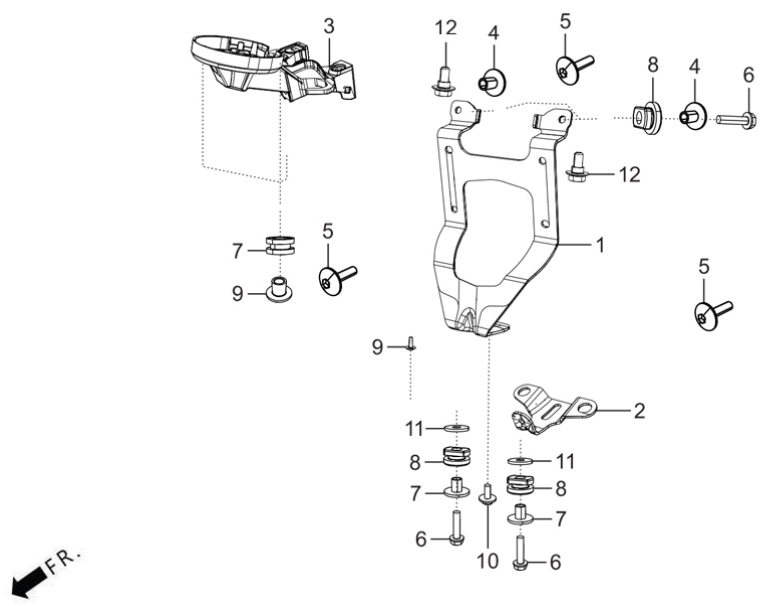 F1B - Headlight Bracket