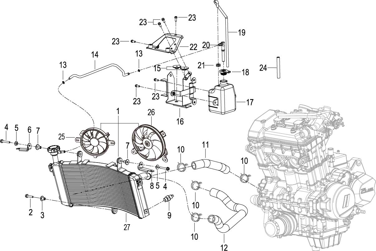 COOLING SYSTEM ASSY