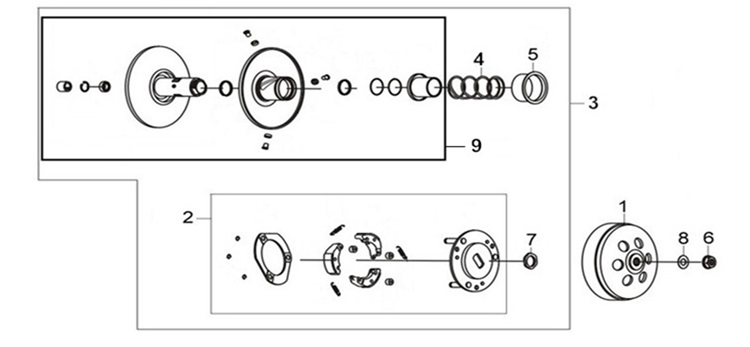 Driven Pulley Assy