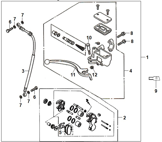 FRONT BRAKE MASTER CYLINDER