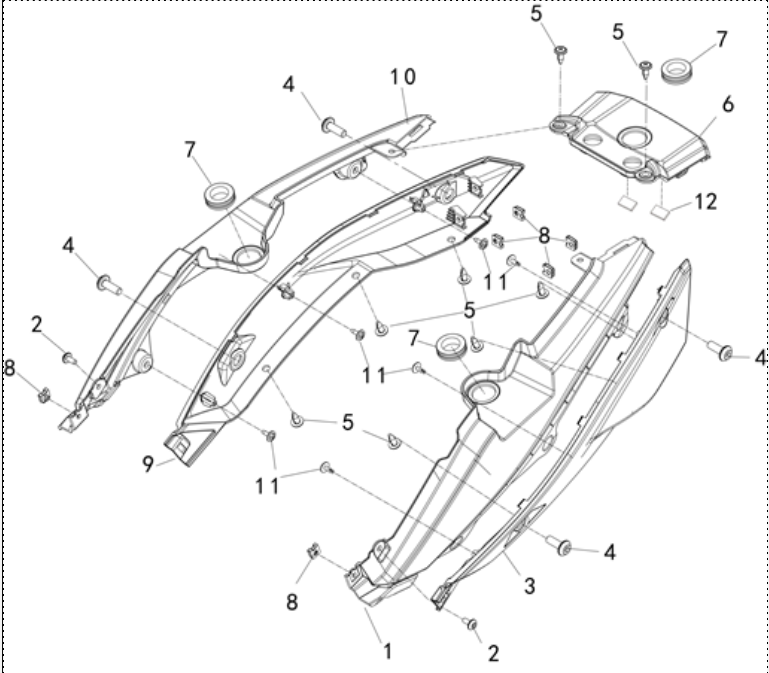 F26 - REAR SHIELD COMPONENTS