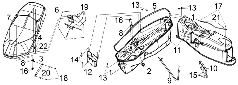 Seat And Luggage Box