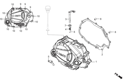 E3 BASE - Right Crank Case Cover
