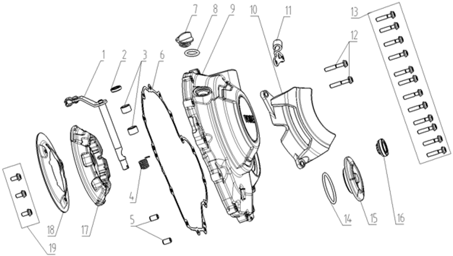 E10 - Right Crankcase Cover