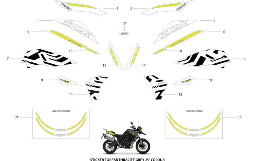 T045 STICKERS GREY JS