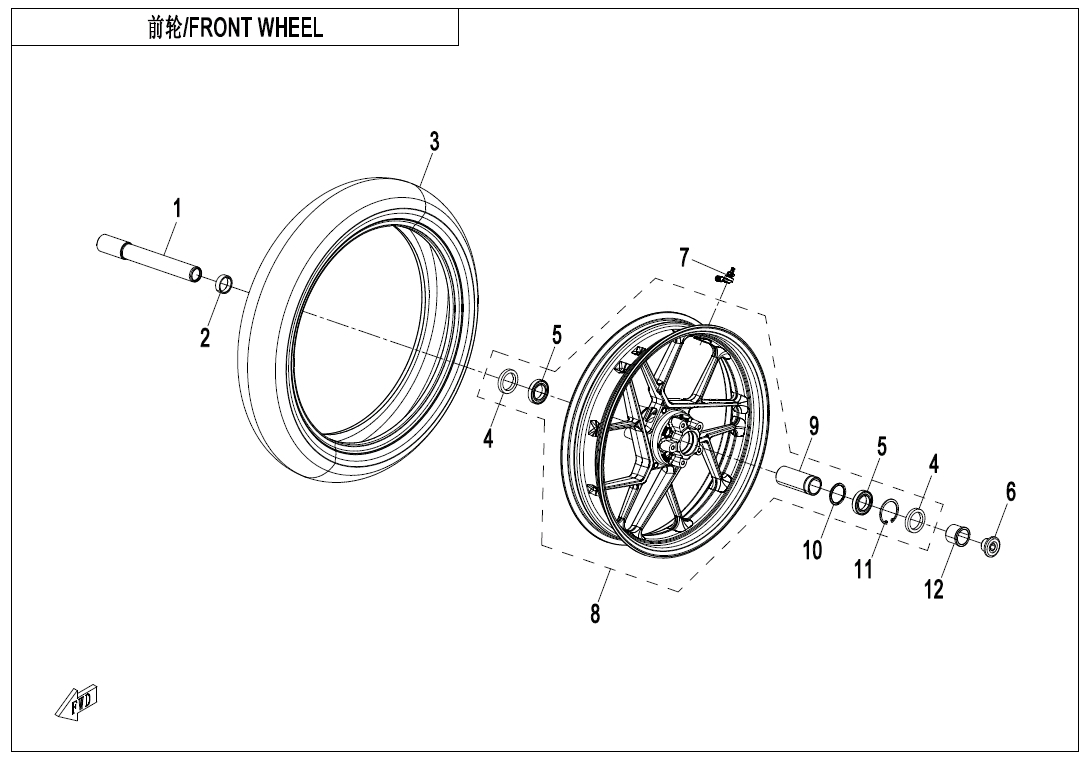 FRONT WHEEL(WITHOUT TPMS)