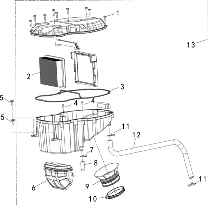 F01 - AIR FILTER COMPONENT