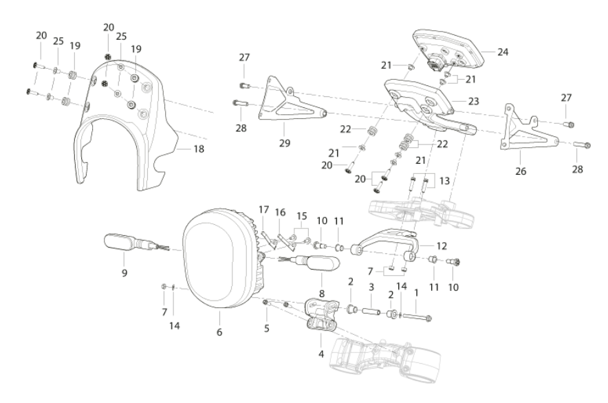 head lights and instrumentation