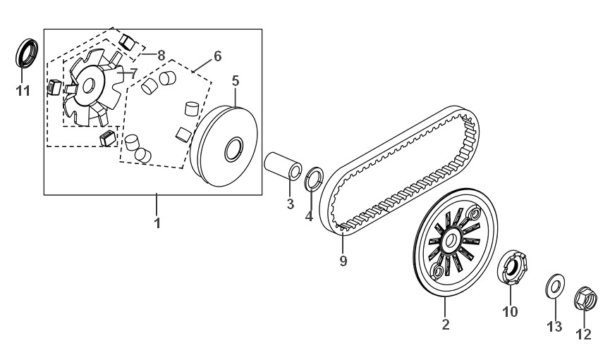 MOVABLE DRIVE FACE ASSY