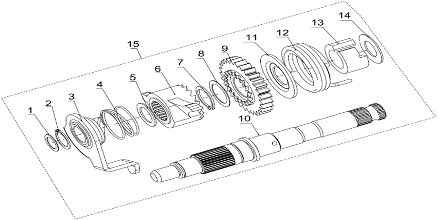 E12 - KICK STARTER ASSY