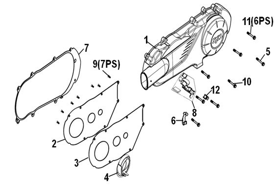 E08 - Left Engine Cover