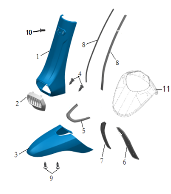 Front Fender & Front Panel