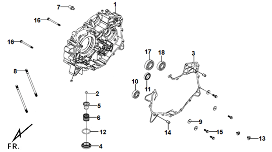E07 - Right Crankcase