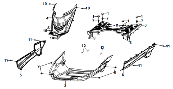 F06 - Side Covers & Floor Panel