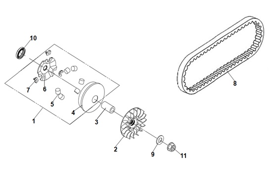 Movable Drive Face Assy
