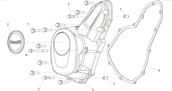 T007 L.H. ENGINE COVER