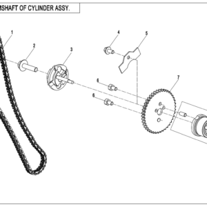 CAMSHAFT OF CYLINDER ASSY.