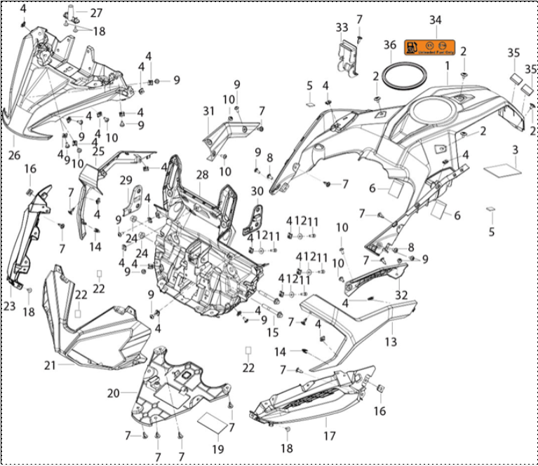 F29 - FRONT DECORATIVE COVER