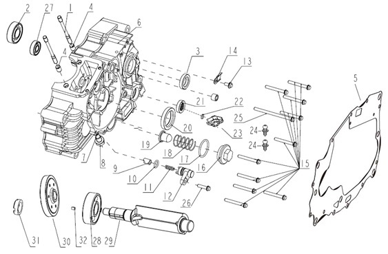 Left Crankcase Assy