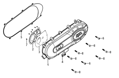E08 - Left Engine Cover