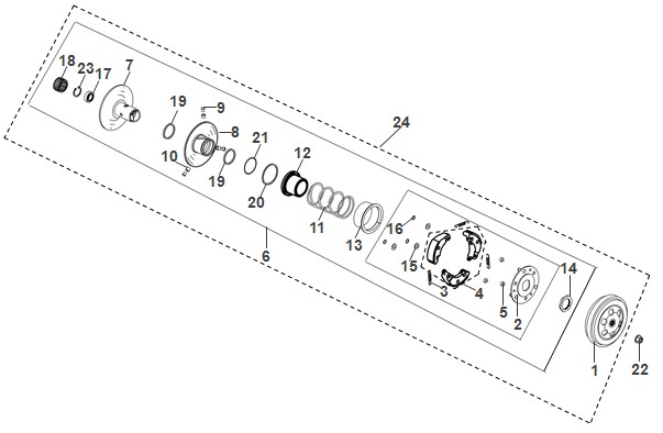 DRIVEN PULLEY ASSY
