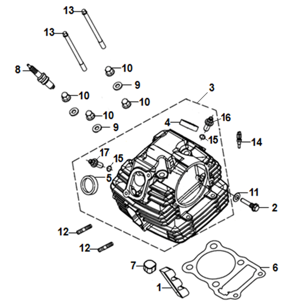 Cylinder Head Spark Plug