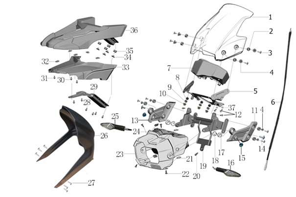 Front Fender And Speedometer