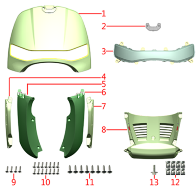 F01 - FRONT FACEPLATE