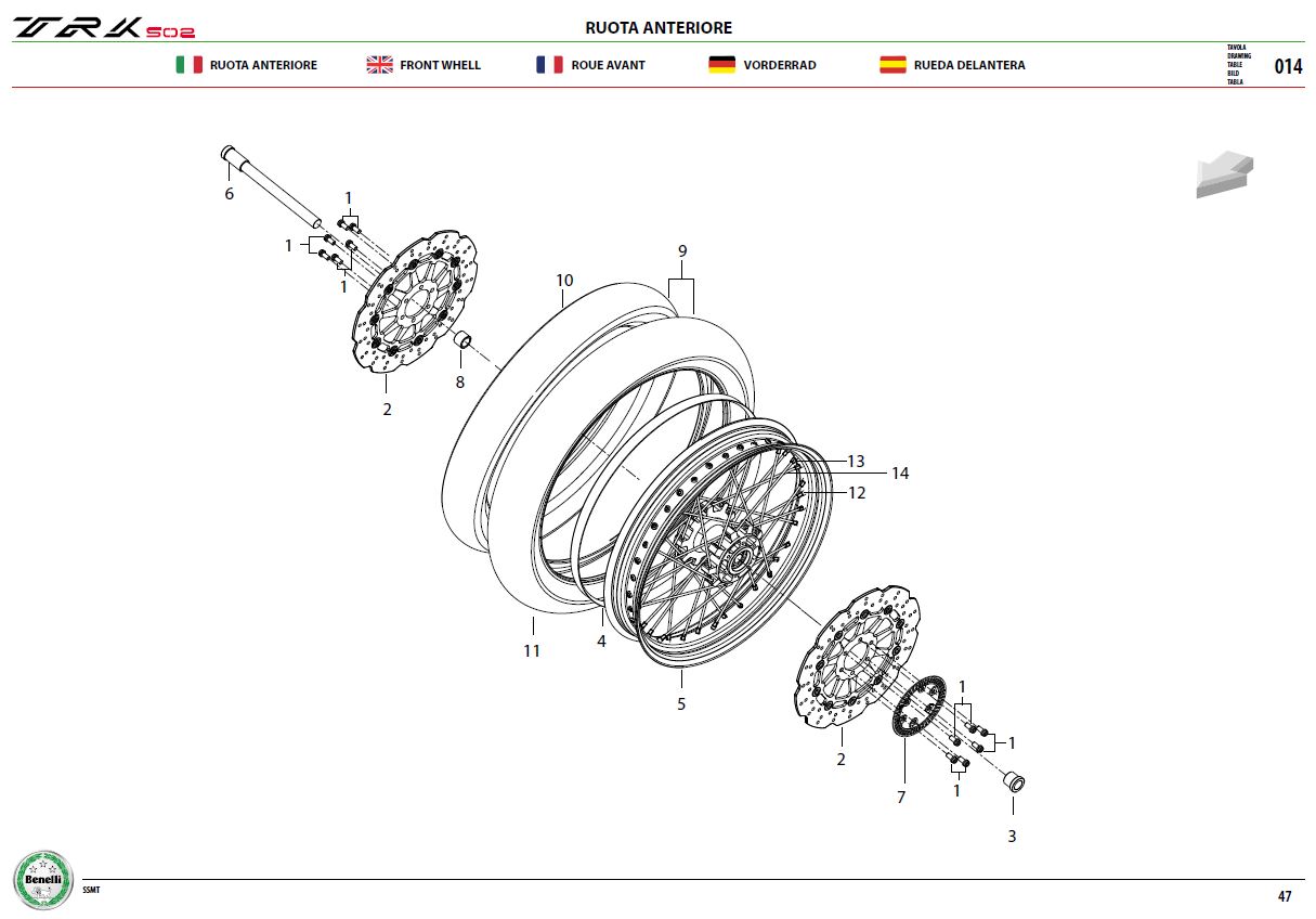 Front Wheel Assy