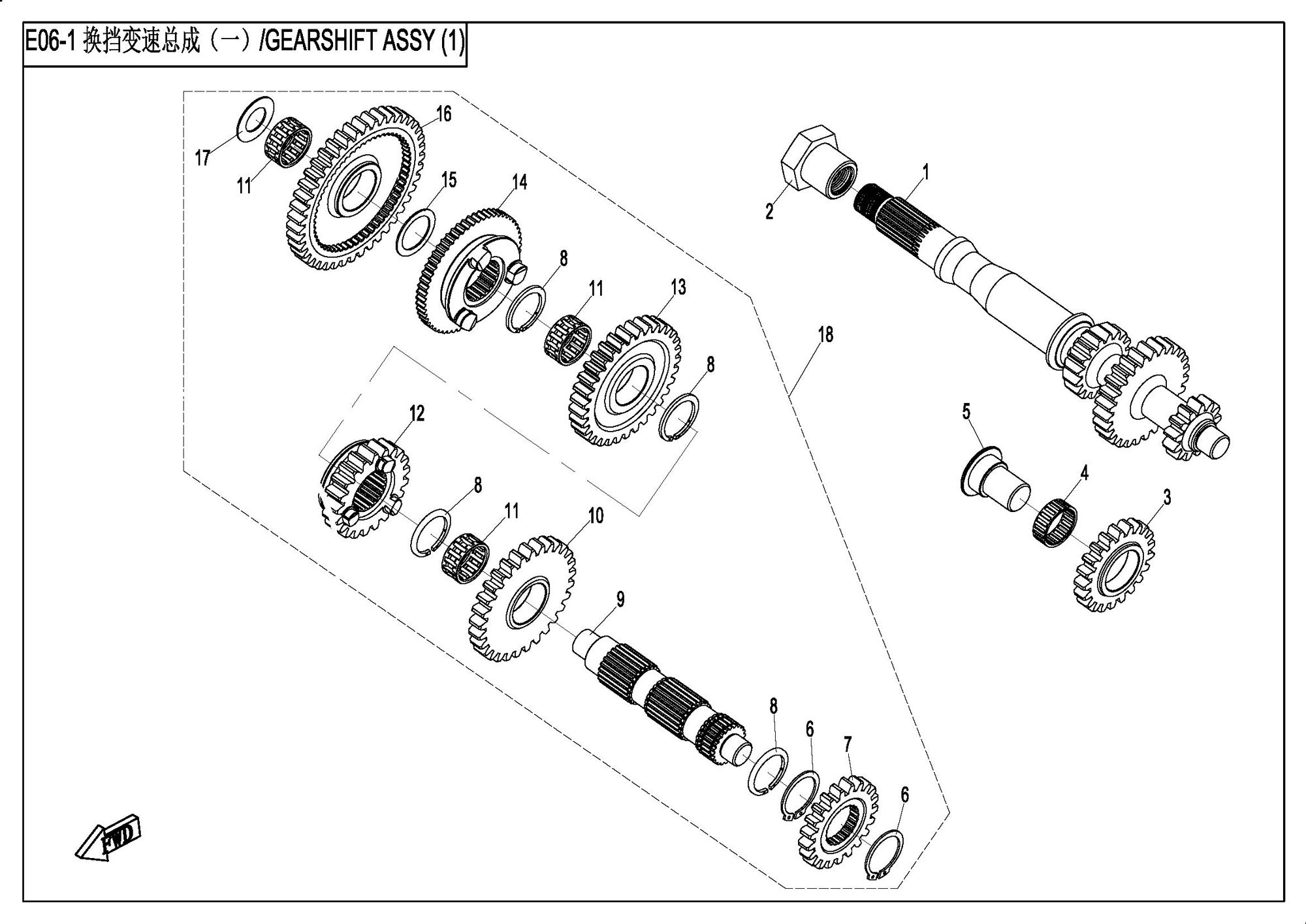1(NEW) - GEARSHIFT ASSY (1)(NEW)