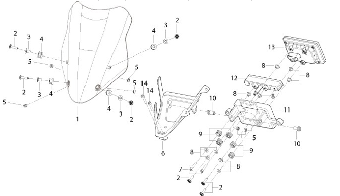 T038 HEADLIGHT FAIRING