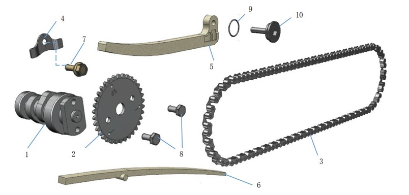 Cam Shaft & Cyl. Head L side Cover