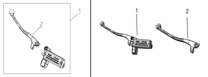 F15 - LH Rear Brake Lever