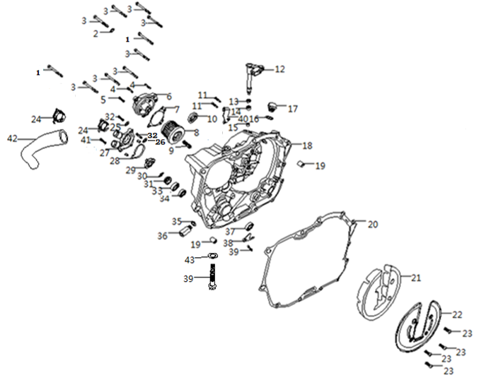 E10 - Right Crankcase Cover