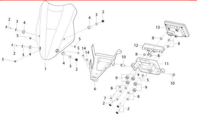 T037 HEADLIGHT FAIRING