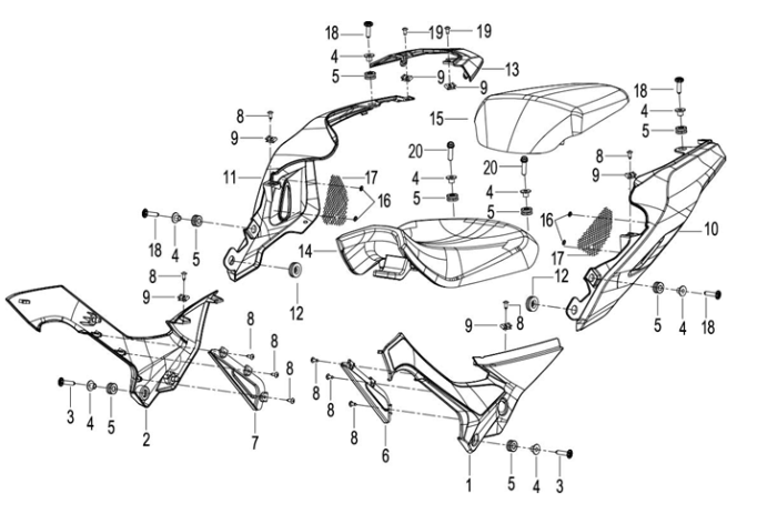 F16 - SIDE COVER ASSY