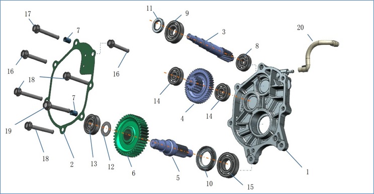 Mission Case & Drive Shaft