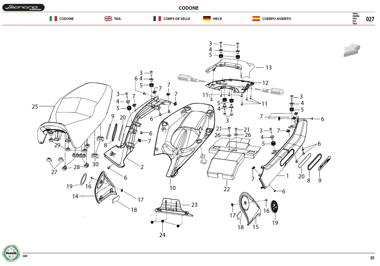Tail Covers And Seats