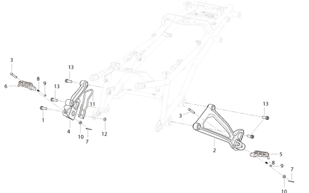 T028 REAR FOOTPEG