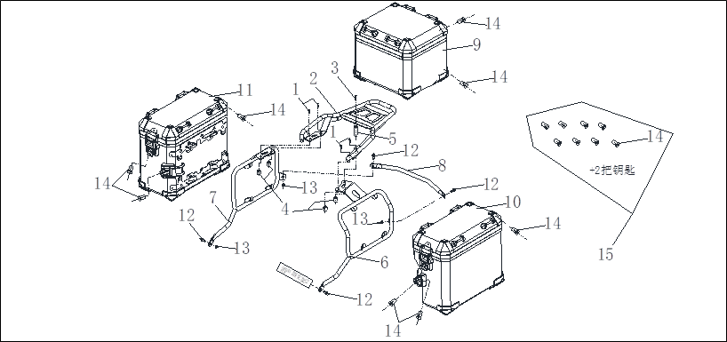 Luggage Carrier and Boxes