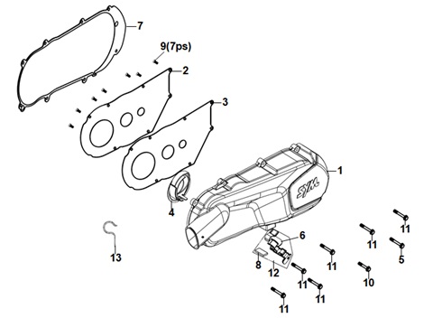 Left Crank Case Cover