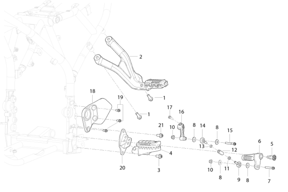 T024 - Left Foot Pegs
