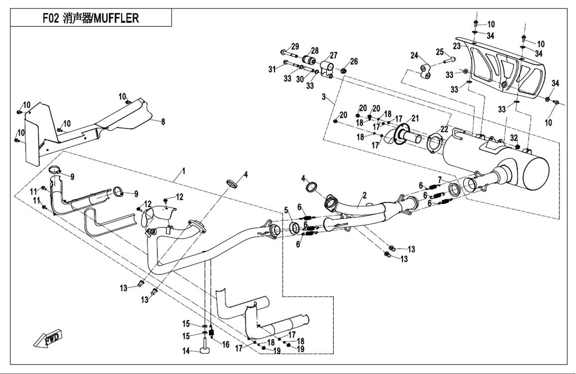 MUFFLER(FOR AUSTRALIA ONLY)