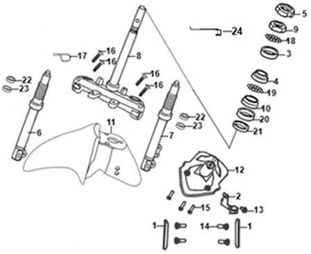 Steering Stem And Front Cushion