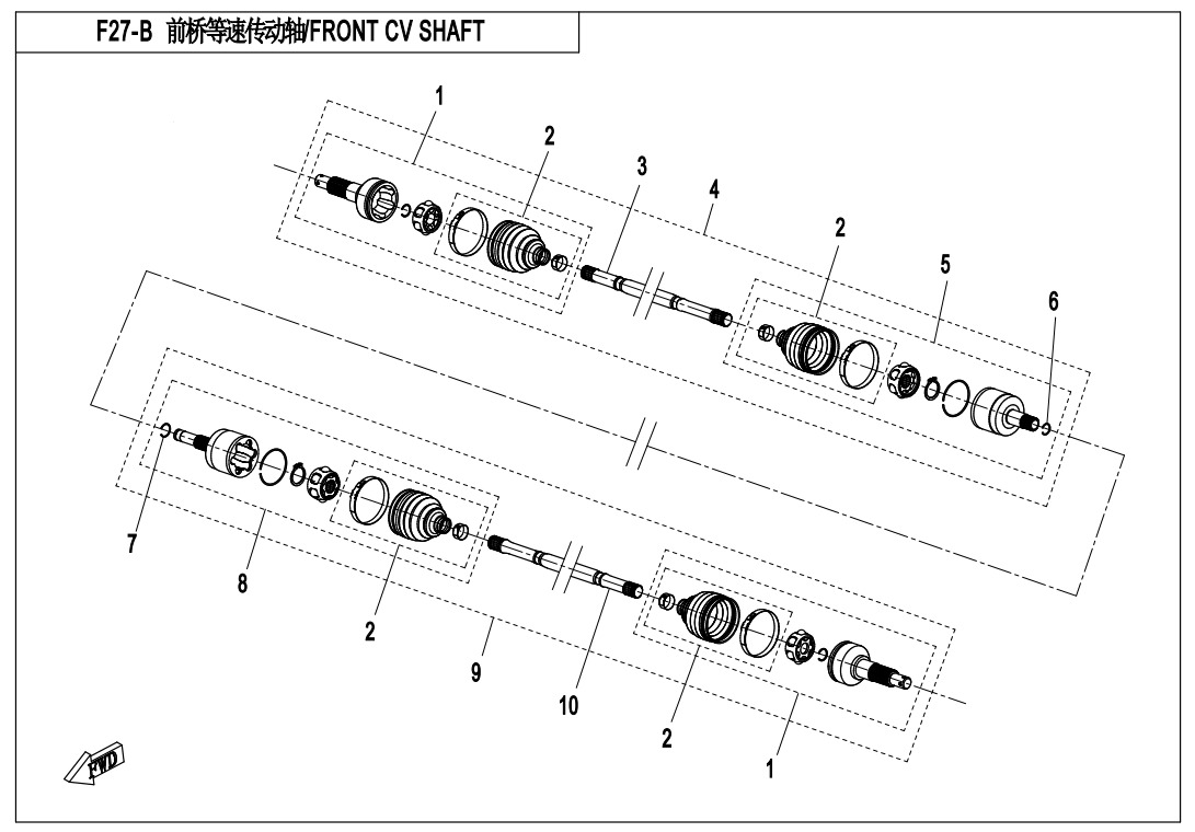 FRONT CV SHAFT(ODM)
